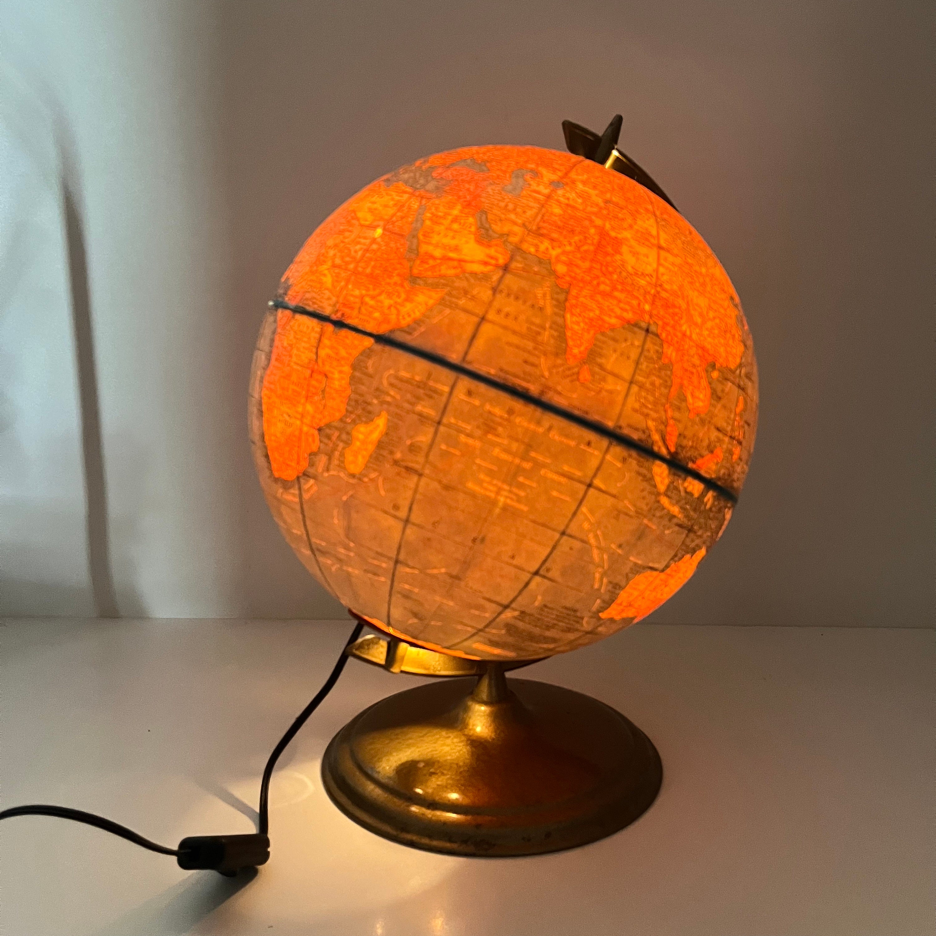 ラスト1 新品未使用　THECRIMIE globe 定価23,100円 Vintage Cram's Illuminated World Globe: 12