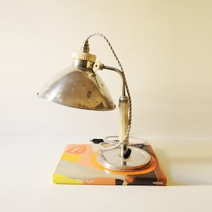 Vintage Repurposed Heat Lamp - Desk Lamp - Study Lamp - Office Lamp - Vintage Industrial - Restored - Rewired - Reclaimed
