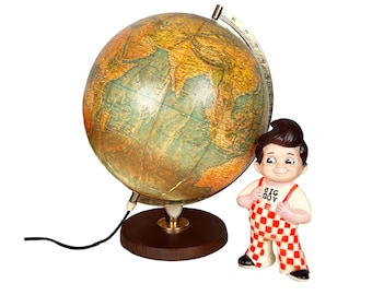 EARTH Globe Lamp  ライト GOLD ILLUMINATING WORLD GLOBE 4 WAY TOUCH LAMP CONTROL LIGHT