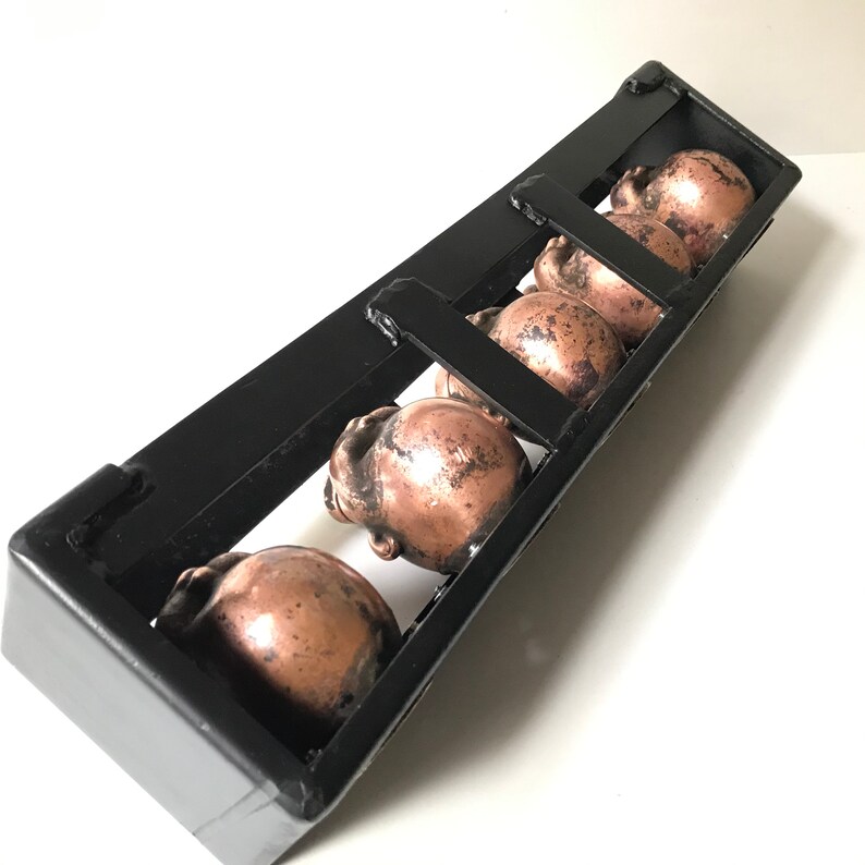 Antique Restored Copper Doll Head Molds Industrial Wall Art Etsy