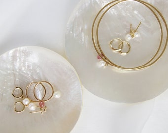 Round Mother of Pearl Ring Dish