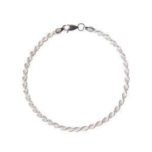 Sterling Silver Rope Bracelet