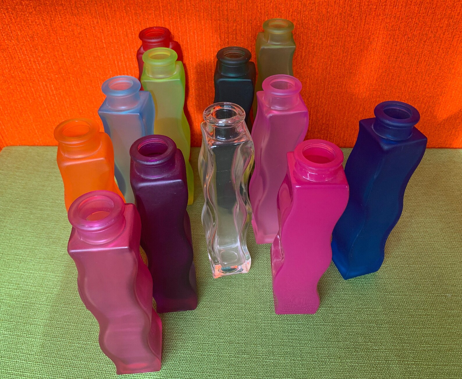 1990s IKEA Skämt Wavy Vases in Different Colors Frosted and Etsy