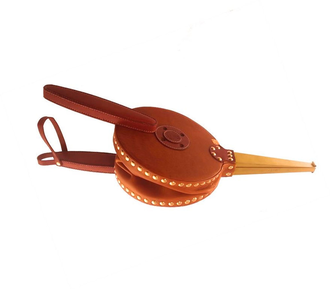 Leather bellows round shape.Fireplace and Barbecue Etsy