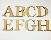Small 2cm - 7.5cm Wooden Letters Capital or Lower Case Letters Laser Cut Alphabet and Numbers
