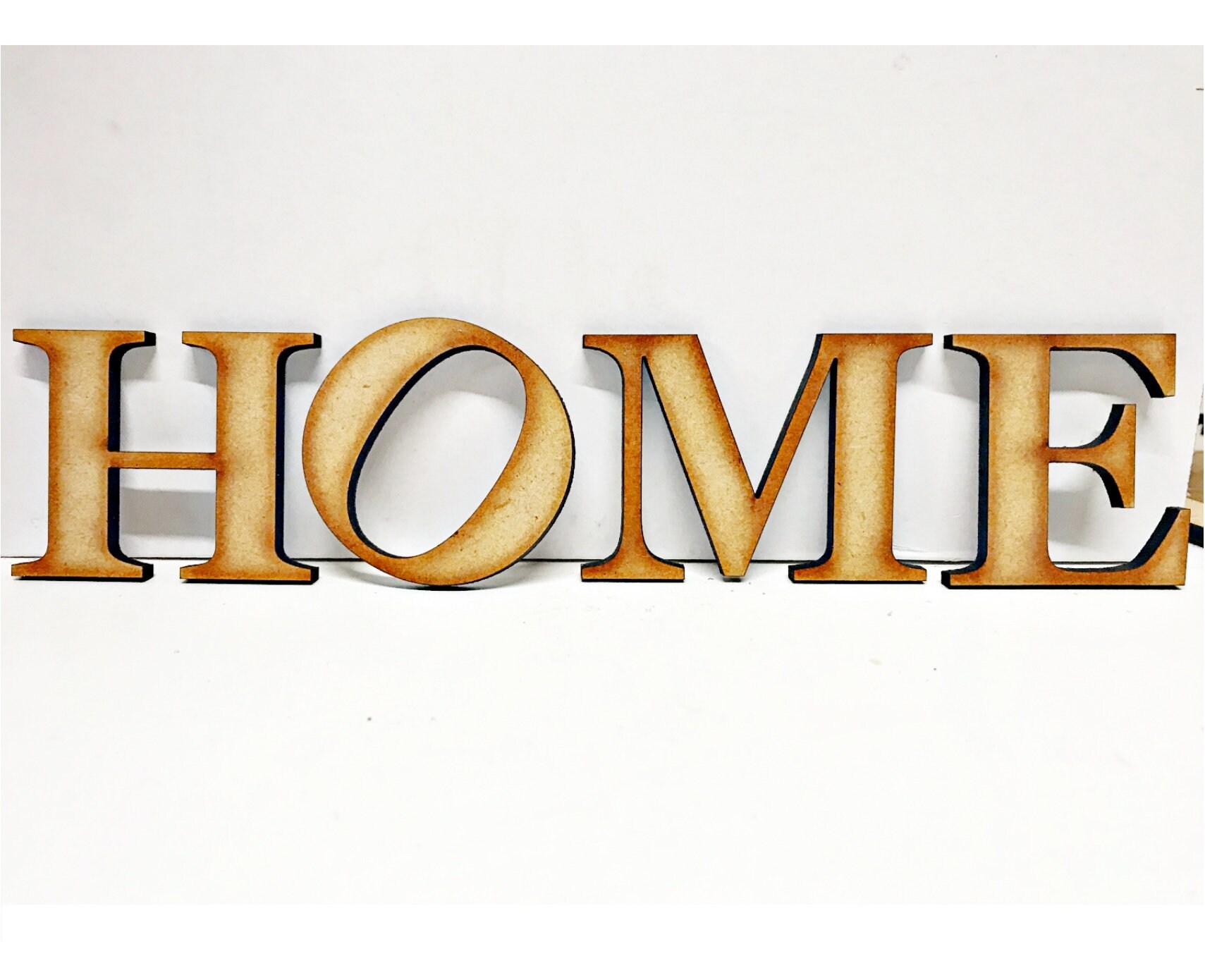 10cm sizes 2cm Numbers Wooden MDF Victorian Letters