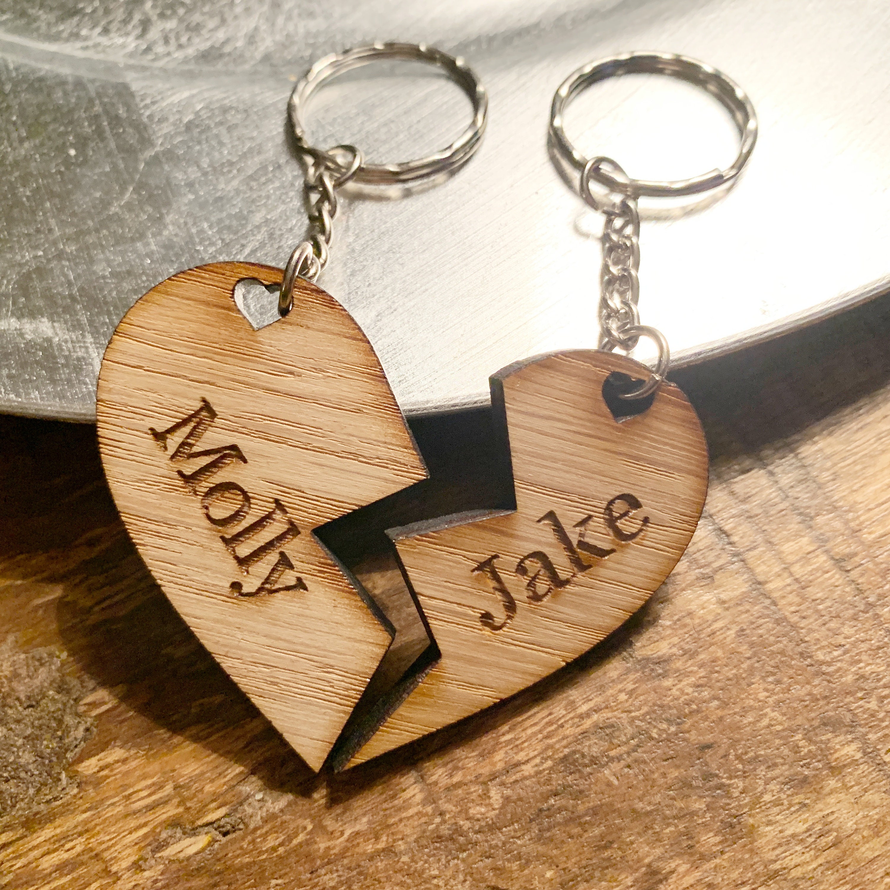 Personalised Heart Keyrings | Made In Ireland - Foto 7