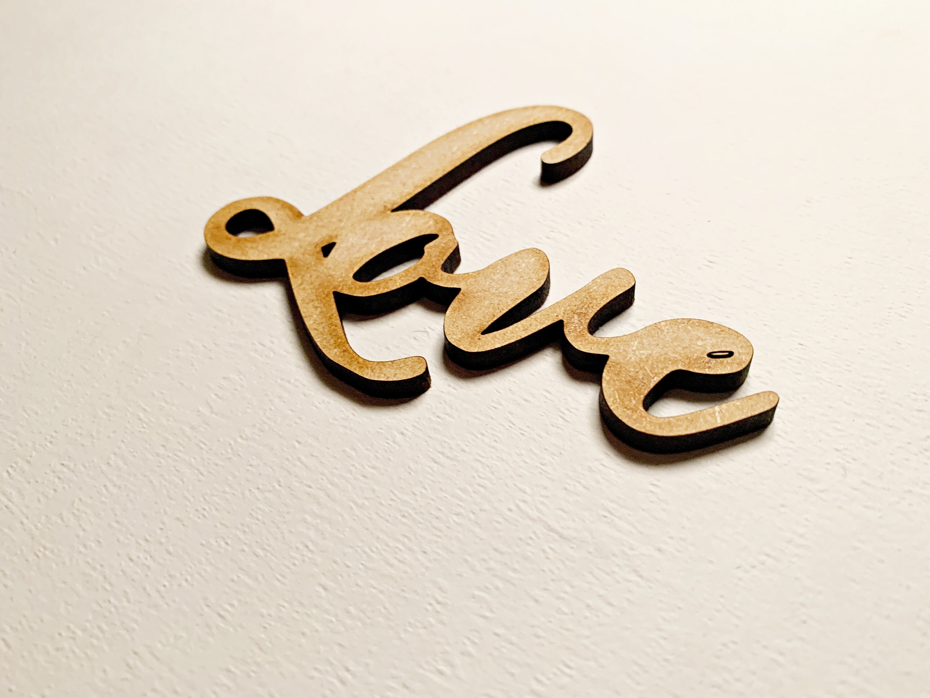 Script Love Wooden Sign Sizes 7.5cm 20cm Height Wall Art Etsy