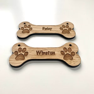 Personalised Dog Sign With Or Without Holes, Sizes from 10cm to 30cm, Dog Treat Label, Dog Bed Sign, Pet Treats, Dog Lover, Dog Paw image 9