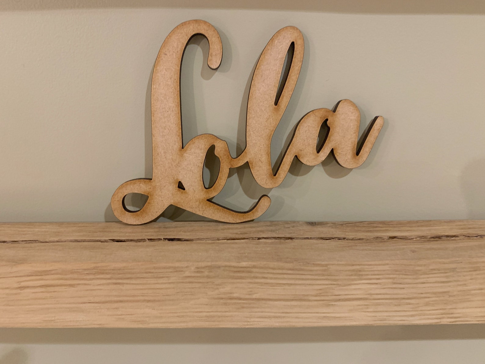 Script Personalised Wooden Sign Sizes 5cm 15cm Height Wall Etsy UK