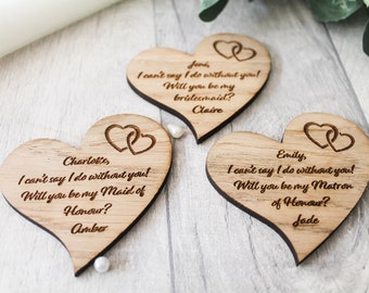 Personalised Bridesmaid Magnet Gift - Will You Be My Bridesmaid  - 'I Can't Say I Do Without You'  / Bridesmaid Proposal
