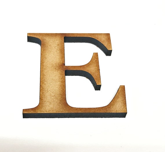 Lettre J en bois à décorer - 40 cm - Collection Alphabet serif