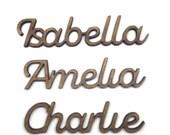 Script Font Personalised Names, 4mm MDF Wood, Wedding Names, Place Names, Children 39 s Names, Words Presents 2cm - 7.5cm