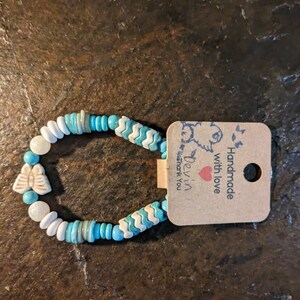 pulsera de mariposa azul