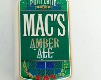 Portland Brewing Mac's Amber Ale Tap Handle