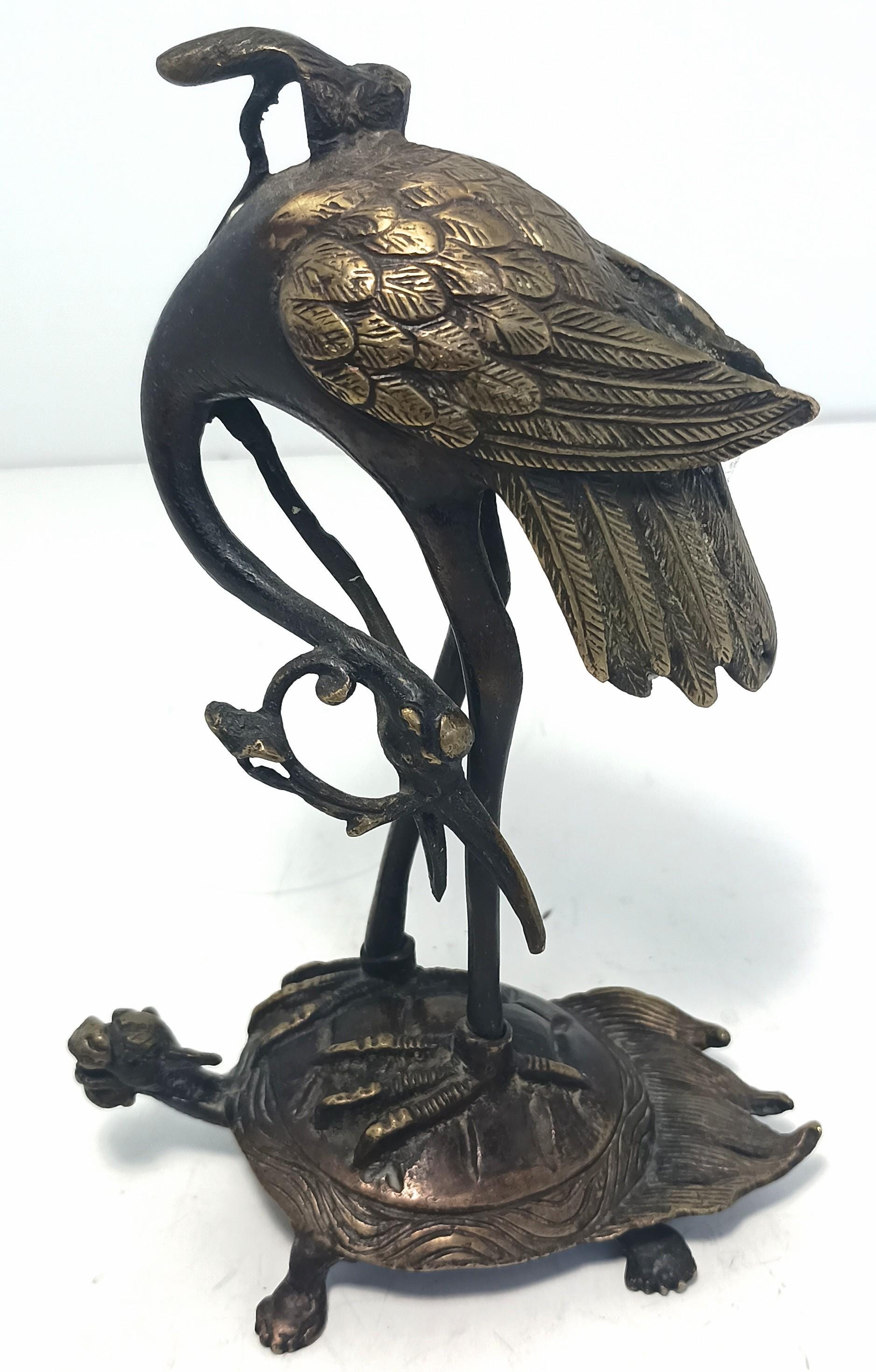 Crane on Turtle - Etsy