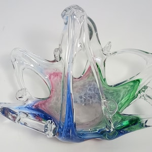Murano Glass Starfish Basket Dish