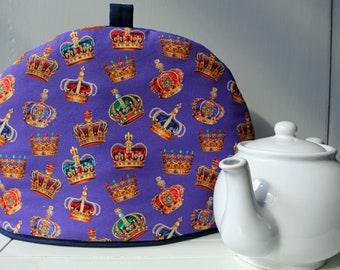 Insulated tea cosy, coronation tea cosy, crowns, garden party, street party, tea party