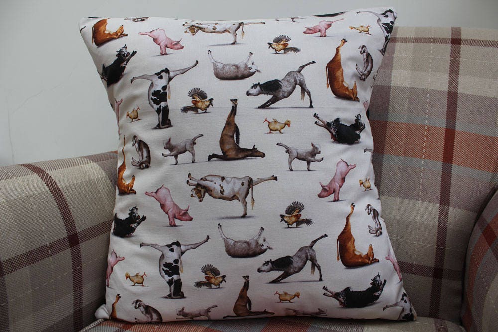 Farm Animals Cushion Cover Farm Animals Cushion Horses Etsy