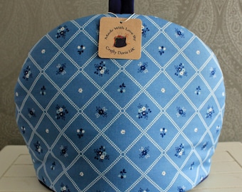 Floral Birds Tea Cosy: Handmade Cotton Tea Cozy