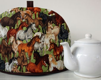 Horse design insulated Tea Cosy, SMALL, MEDIUM, LARGE