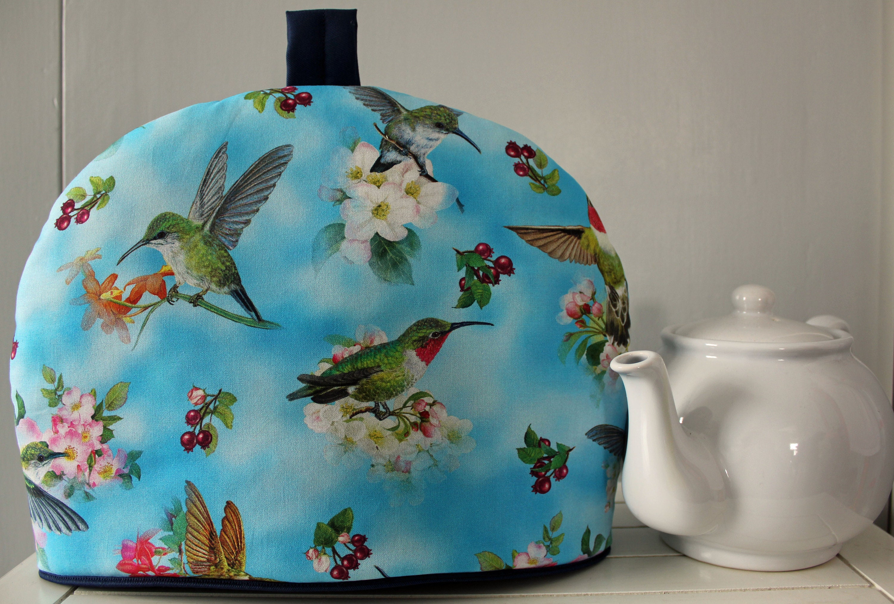 Couvre théière oiseaux, tea cosy japonais, tea time, accessoire