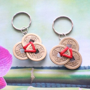 Feng Shui Key Chain, Chinese Brass Coins, Chinese Coins, Chinese lucky coins, Chinese good luck coins, 2025 Feng Shui Cures, Key Chains