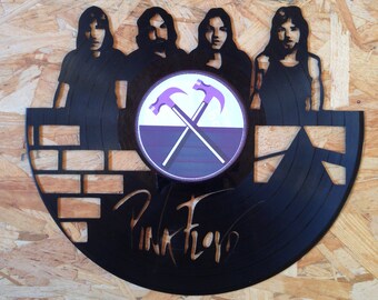 horloge, décoration murale dans un disque vinyle 33T - Pink Floyd -