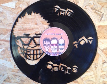 Décoration murale / horloge dans un vrai disque vinyle 33 Tours - The Toy Dolls