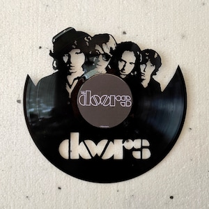 Wall decoration or clock of The Doors in a 33 rpm vinyl record