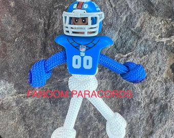 Llavero de paracord de los New York Giants, llavero de uso diario, llavero de fútbol americano, accesorios de fútbol americano de la NFL, llavero de amigo motociclista