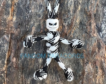 Llavero de paracord de Jack Skellington, accesorio para llevar a diario, EDC, minifigura de Lego, llavero de Pesadilla antes de Navidad de Disney, llavero de amigo motero