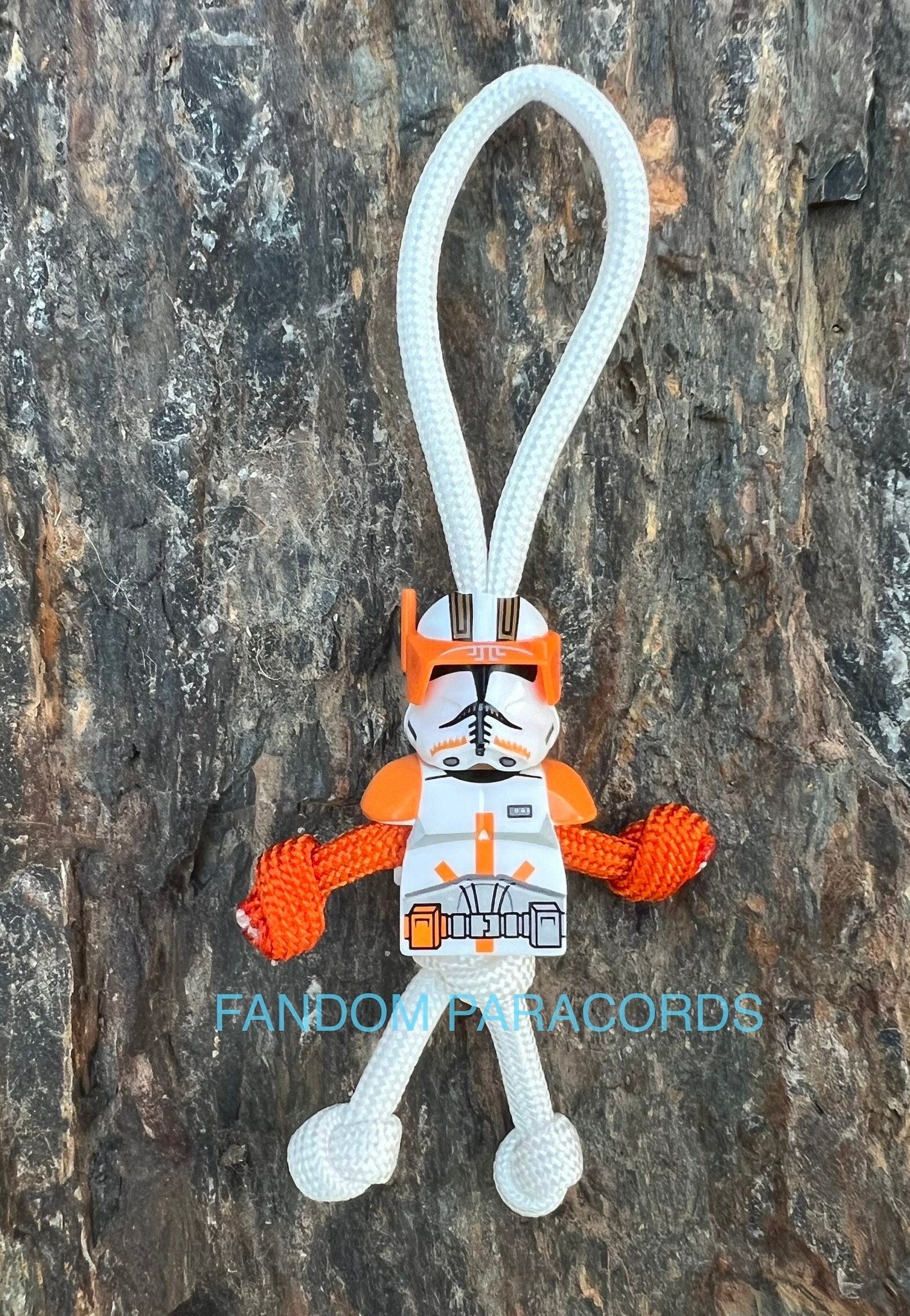 Clone Wars Commander Cody Trooper Paracord Keychain Everyday Carry Star Wars Keychain Biker Buddy Keychain Lego Minifigure Etsy