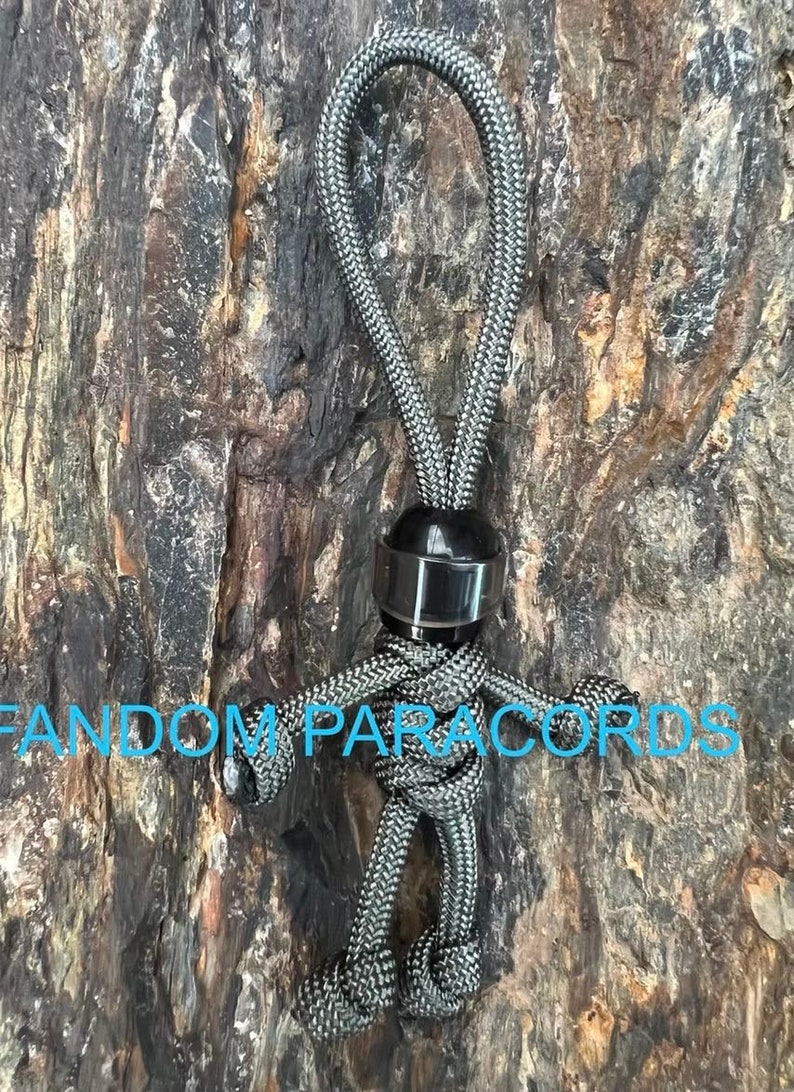 BIKER MOTORCYCLE HELMET Fandom Buddy Paracord Lego Head Keychain - Every Day Carry Keyring Biker Buddy Minifigure, Zipper Pull, Super Hero