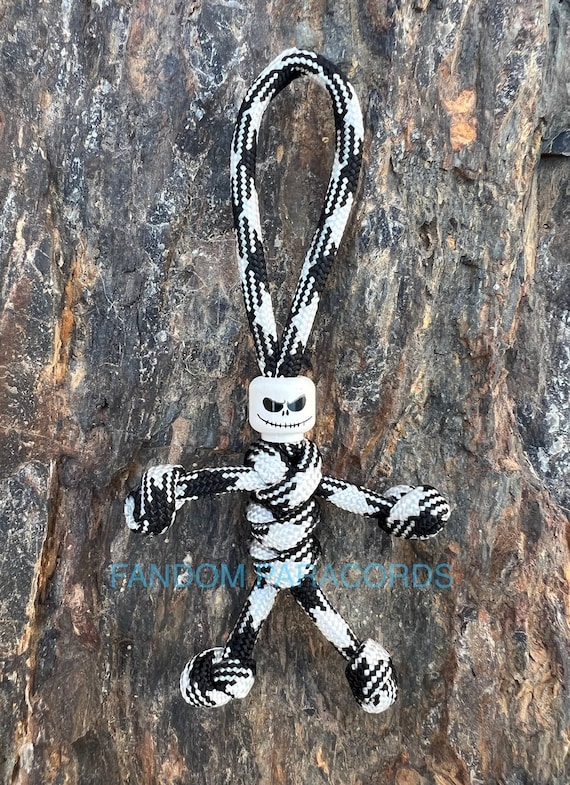 Jack Skellington Paracord Keychain, Everyday Carry, EDC, Lego