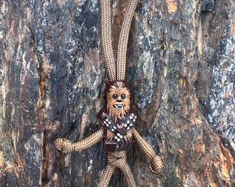 Llavero con cabeza de Lego de Paracord de Star Wars Fandom Buddy de CHEWBACCA CHEWIE - Para llevar a diario