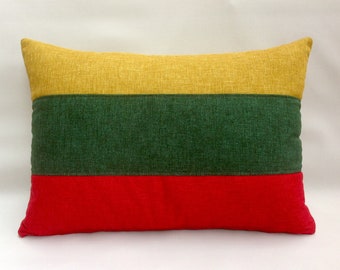 The Lithuanian flag pillow