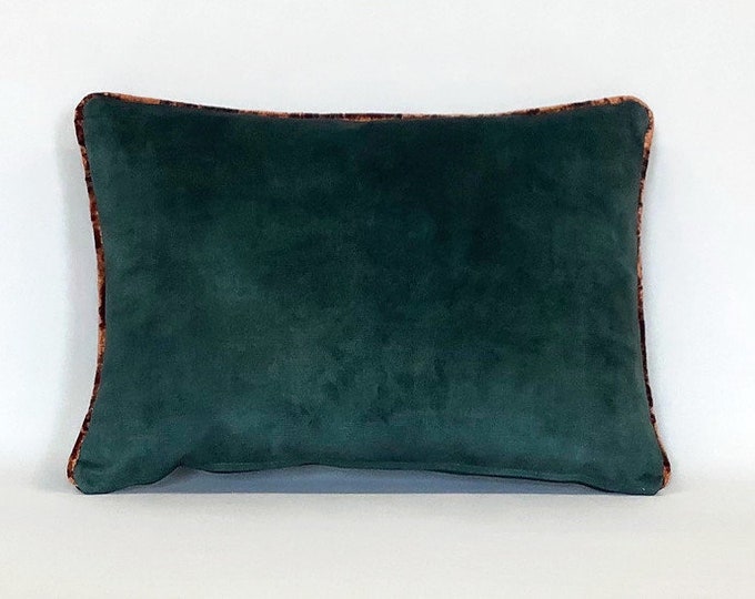 The lush velvet cushion