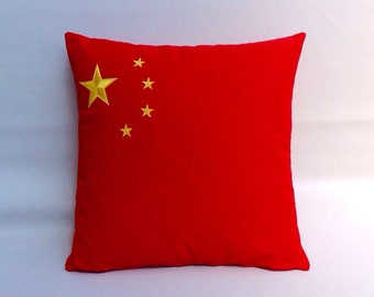 The Chinese flag pillow cushion