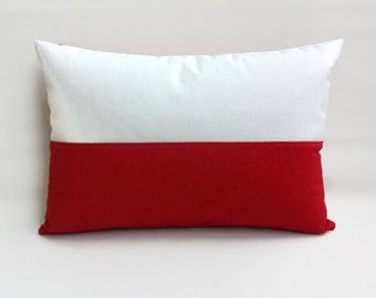 The poland flag cushion