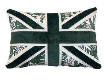 The Botanical Union Jack cushion