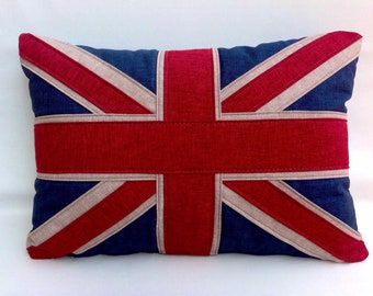 union jack pillow case