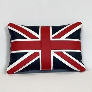 Das traditionelle Union Jack Lederkissen