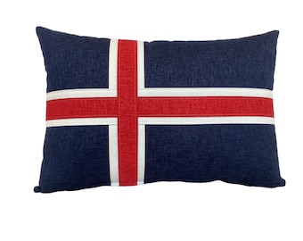 The Iceland flag cushion