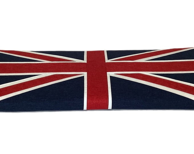 The traditional Union Jack Bench Seat cushion