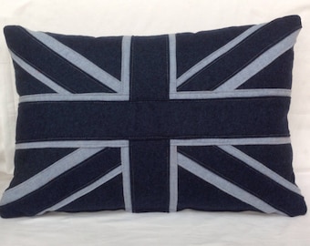 Woollen Union Jack cushion