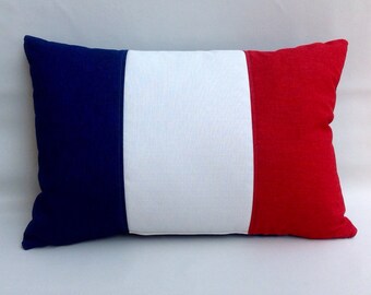 The french flag pillow cushion