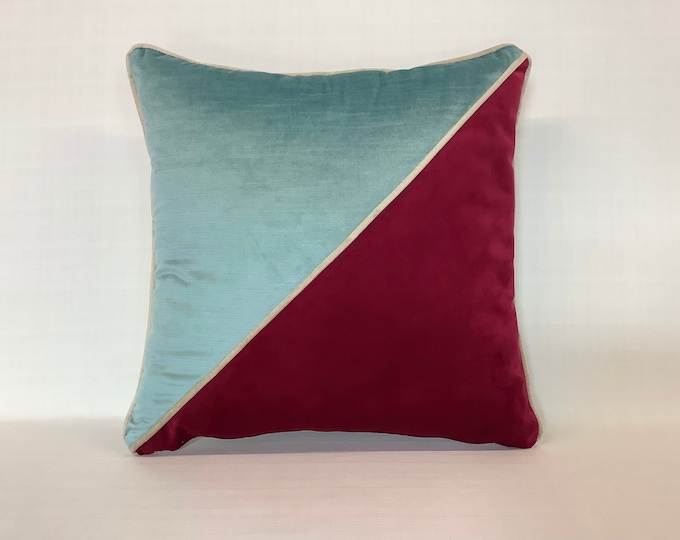 The piped diagonal split cushion