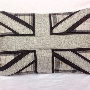 Woollen Union Jack cushion