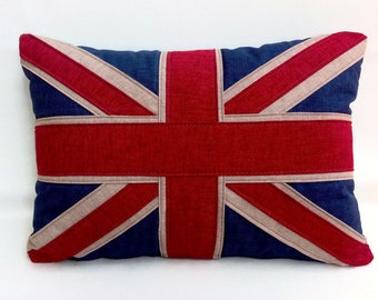 Vintage highland Union Jack cushion
